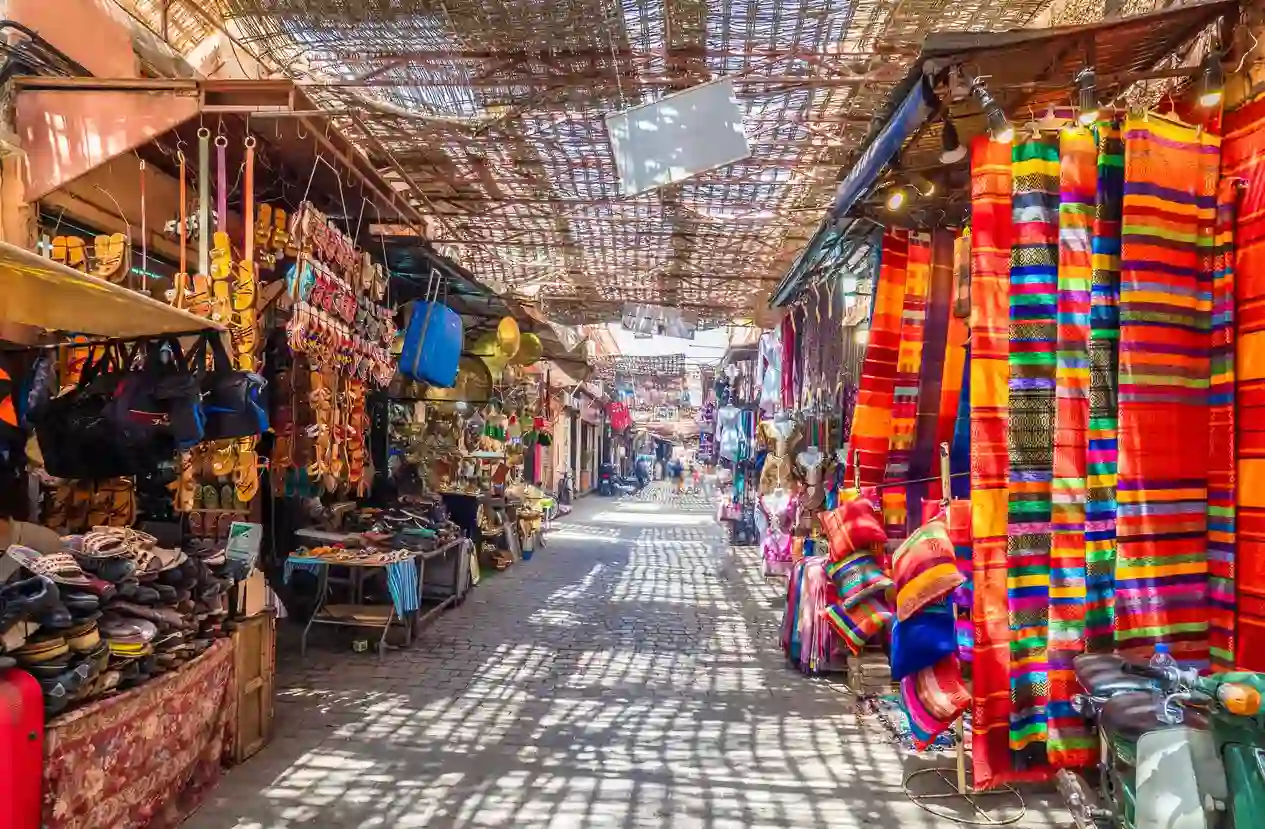 Marrakech market on the 15-day Spain and Morocco private tour