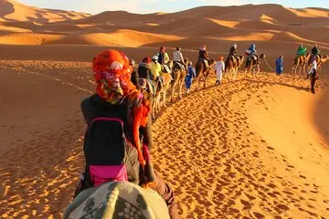 Marrakech desert tour 3 days — Marrakech to Merzouga Sahara trip with camel trek and desert camp