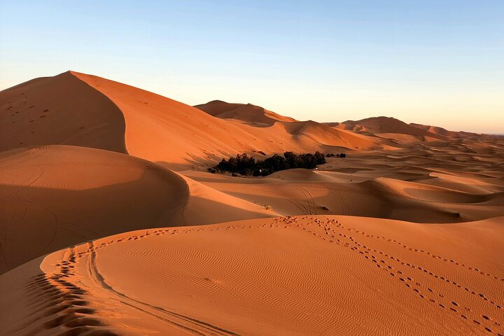 Toubkal summit trek and Merzouga Sahara desert 5-day combined tour