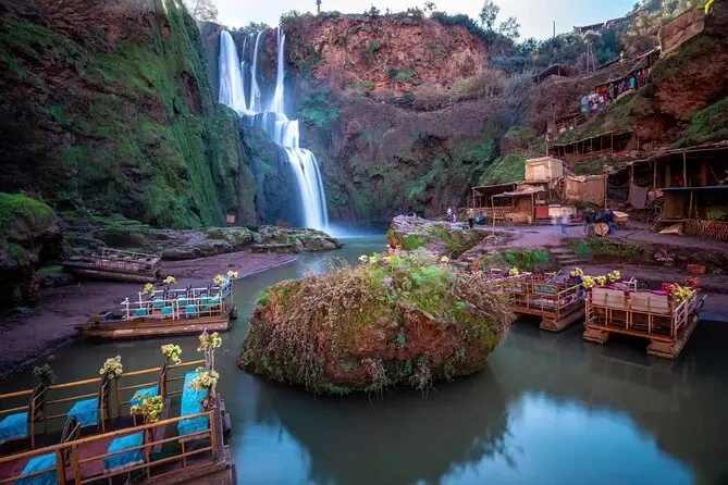 Ouzoud waterfalls day trip from Marrakech — 110m cascade and Barbary apes